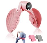 Attrezzo Interno Coscia, Attrezzi Pilates per Casa con Fasce di Resistenza per Pavimenti Pelvici, Attrezzi Palestra Casa per Corpo, Petto, Gambe, Glutei, Schiena, per Donne e Uomini (Rosa)