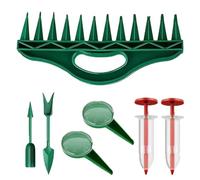 Attrezzo manuale per piantare piantine - Spandiconcime Manuale Portatile per Vasi e Piccole Piantagioni | Set Dosatore di Precisione per Semina,per Fiori Ortaggi Piante in Vaso Giardinaggio