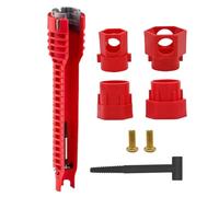 Attrezzo Multifunzionale Per Installazione Rubinetti Lavello, Estrattore per l'Installazione dei Tubi, Chiave a Cricchetto per l'Installazione di Utensili, Per La Manutenzione Domestica Interno Ed Est