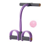 Attrezzo Per Addominali - Schiuma 46 Cm | Fascia Di Resistenza A Pedali | Corda Elastica Tirante A 4 Tubi | Estensore Multifunzionale Per Gambe E Vita Da Palestra In Casa