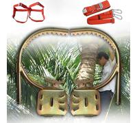 Attrezzo per arrampicata su alberi con piedini di sicurezza e imbracatura, ideale per la raccolta della cocco, la caccia e l'osservazione - Spikes per arrampicata con maggiore stabilità