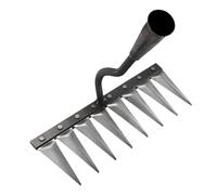 Attrezzo per artigli da giardino, attrezzi da giardino - Giardiniere Rake Multitooth manuale Unsterers | Impugnatura ergonomica manuale manuale manuale per il cortile nel cortile del prato
