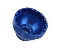 Attrezzo per bici in lega alluminio, design a 16 scanalature da 44 mm per la riparazione del movimento centrale del rotore Centerlock e strumento per movimento centrale antiruggine della bici