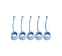 Attrezzo per esercizi per dita, 5 pezzi, in silicone elastico, rinforza le dita, per allenare le dita e rinforzare le mani, set portatile per allenare l'avambraccio per migliorare la delle dita