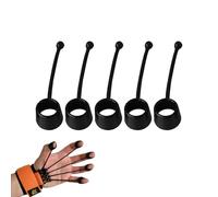 Attrezzo per esercizi per dita, 5 pezzi, in silicone elastico, rinforza le dita, per allenare le dita e rinforzare le mani, set portatile per allenare l'avambraccio per migliorare la delle dita