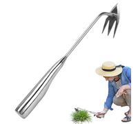 Attrezzo per Estirpare Erbacce | Strumento da Giardino per Diserbo,Manico Ergonomico Resistente con 3 Denti Estirpatore per Fiori Orto Giardino Esterno
