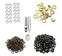 Attrezzo Per Fustellare Occhielli Kit Fai Da Te Con 100 Occhielli + Rondelle