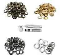 Attrezzo Per Fustellare Occhielli Kit Fai Da Te Con 100 Occhielli + Rondelle