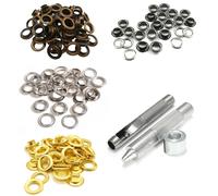 Attrezzo Per Fustellare Occhielli Kit Fai Da Te Con 100 Occhielli + Rondelle