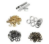 Attrezzo Per Fustellare Occhielli Kit Fai Da Te Con 100 Occhielli + Rondelle