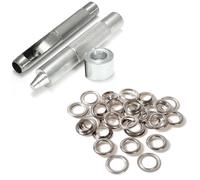 Attrezzo Per Fustellare Occhielli Kit Fai Da Te Con 100 Occhielli + Rondelle
