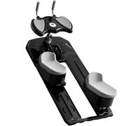 Attrezzo per il supporto spinale e l'allenamento a carponi - Trainer per torsione e allungamento della colonna - 3 livelli di regolazione - Con supporto per smartphone - Smontabile - per casa Black