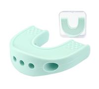 Attrezzo per la mascella a forma di U, per allenare la mascella, con scatola portaoggetti, per adulti