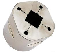 Attrezzo per la rimozione del tappo della pedivella per bicicletta, colore rosso, per SRAM per pedivelle DUB con design a filettatura inversa per una regolazione sicura