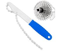 Attrezzo per la rimozione della cassetta della ruota libera della bicicletta, frusta per catena resistente, estrattore a ruota libera, chiave ergonomica per estrattore, kit compatto per estrattore
