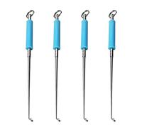 Attrezzo per la rimozione veloce degli ami da pesca 4 Pezzi Pesca Slamatura amo da pesca Estrattore gancio portatile Forniture per la pesca in Acciaio Inox Disaccoppiatore Estrattore Slamatore Amo