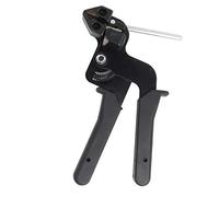 Attrezzo per Pistola per Fascette per Cavi Attrezzo per Stringere Fascette per Cavi Pinze Nere Tenditore Bloccaggio e Taglio Fascette per Cavi in acciaio Inossidabile 210 X 120 X 12 Mm