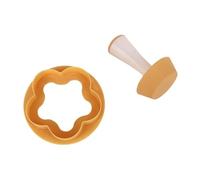 Attrezzo Per Pressare La Crostata - Set Pressa Per Crostata In Legno Da 9,8 X 10 Cm Su Entrambi I Lati, Mini Tortiera Portatile In Legno, Strumento Per Pasticceria Fai Da Te Per Preparare Crostate, Pa