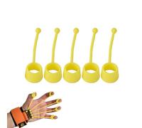 Attrezzo per rafforzare le dita: rafforzatore per la presa della mano da 5 pezzi, attrezzo per esercitare le dita in silicone elastico e rafforzatori delle mani, pinza portatile per allenamento, in