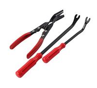 Attrezzo per rimuovere clip da 3 pezzi, pinze per rivetti per rivestimento porta pinze per dispositivi di fissaggio universali estrattore barra di leva kit strumenti per pannello porta automobilistico