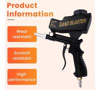 Attrezzo Per Sabbiatura Portatile Regolabile 90PSI Maneggevole Pneumatico