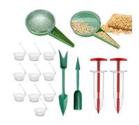 Attrezzo per Semina Giardino | Seminatrice Portatile Riutilizzabile Di Piccole Dimensioni - Seminatore Manuale a Mano | Adatto a Frutti Alberi Fiori Giardinaggio Esterno Giardinieri