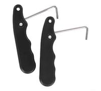 Attrezzo per stringere i lacci dei pattini, 2 pezzi, accessori per tutti i pattinaggio su ghiaccio e a rotelle (2 pezzi, nero)