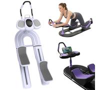 Attrezzo per Torsione E Allungamento Della Colonna Vertebrale, Macchina Multifunzione per L'allenamento a Gattoni, Regolabile Su 3 Livelli Con Display Digitale, Distensore Schiena(White)
