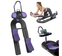 Attrezzo per Torsione E Allungamento Della Colonna Vertebrale, Macchina Multifunzione per L'allenamento a Gattoni, Regolabile Su 3 Livelli Con Display Digitale, Distensore Schiena(Purple)