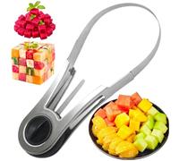 Attrezzo Taglia Mango | Taglierino da cucina in acciaio inossidabile antiscivolo e resistente alla ruggine - Affettatore e Togli nocciolo per Frutta | Per il frutto del drago, la, l'anguria, la pitay