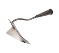 Attrezzo Triangolare da Giardino in Acciaio, Manuale per Scavo e Solchi | Colore Argento, Uso, Comfort Ergonomico, per Allentare Terreno e Fertilizzare