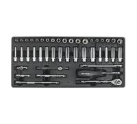 Attrezzo Vassoio Con Presa Set 43pc 0.6cmSq Guida TBT19 Sealey Nuovo