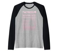 Attrice Divertente Maglia con Maniche Raglan
