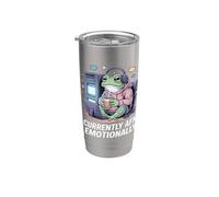 Attualmente Afk Emotivamente Gamer Frog Bicchiere termico in acciaio inox doppia parete