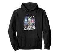 Attualmente AFK Emotivamente Gamer Frog Felpa con Cappuccio