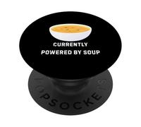 Attualmente alimentato da Soup Funny Cozy Comfort Food Design PopSockets PopGrip Adesivo