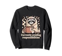 Attualmente evitando Le responsabilità Cozy Raccoon Felpa