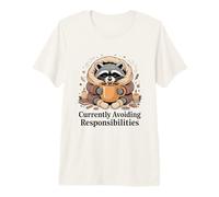 Attualmente evitando Le responsabilità Cozy Raccoon Maglietta Premium