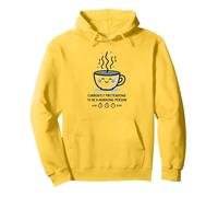 Attualmente fingendo di Essere Una Persona mattutina caffè Umorismo Felpa con Cappuccio, Unisex per Adulti, Limone, L