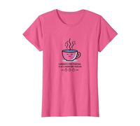 Attualmente fingendo di Essere Una Persona mattutina caffè Umorismo Maglietta, Donna, Rosa mélange, L