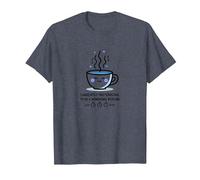 Attualmente fingendo di Essere Una Persona mattutina caffè Umorismo Maglietta, Uomo, Pervinca, L