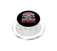 Attualmente sono umorismo sarcastico divertente senza supervisione PopSockets PopGrip per MagSafe