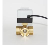 Attuatore a sfera in ottone a tre fili e due comandi con filettatura interna e interruttore manuale Dn15 Dn20 Dn25 Dn32 Dn40(3-way 220v,DN25)