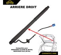 Martinetto Portellone Elettrico Posteriore Destro per Mercedes ML Gle (W166)