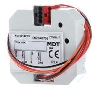 Attuatore di commutazione KNX, 2 volte, 0-10V, ingresso/uscita commutabile