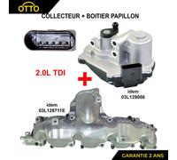Attuatore Di Farfalla + Colletore Aspirazione Aria Audi A3 A4 A5 A6 Q5 2,0 2,0L