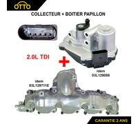 Attuatore Di Farfalla + Colletore Aspirazione Aria Skoda Superb 2,0 2,0L Tdi