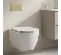 Attuatore di scarico WC per Geberit 01 20 30 50 UP300 UP320 con supporto a doppio volume e interfaccia affidabile del serbatoio (oro)