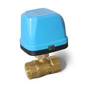 Attuatore elettrico in miniatura, valvola a sfera motorizzata a due vie, a 3 vie, con tre fili e due controlli for aria condizionata, riscaldamento dell'acqua, 1 pezzo(Cr02,2 way DN15)