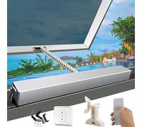 Attuatore Elettrico Per Apertura Finestre 24V (Corsa 300-1000mm), Apri Finestre A Catena A Basso Rumore 600n, Con Sensore Pioggia + Telecomando + Interruttore, Per Lucernari/Sfiati Sul Tetto,400mm